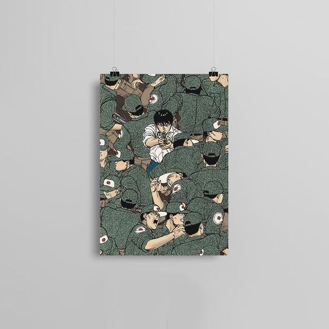 Canvas Nordic HD Prints Akira Movie Home Decorative Paintings Modular Pictures Modern Animation Artwork Bedroom Wall Art Poster