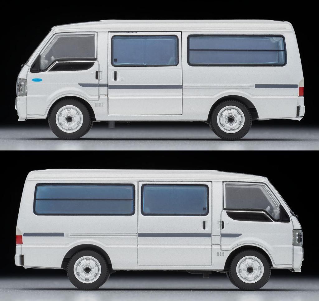 Tomytec Metal Tomica Limited Vintage Neo Scale Mazda Bongo Brawny 2004 Finished Product (TOMYTEC) 1/64 LV-N310a Van, Low-Floor, 5-Door, GL, Silver,