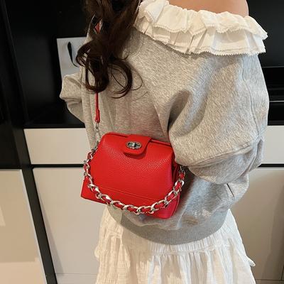 Einfache Nischendesign Kettenhandtasche Damen 2025 Sommer neu vielseitige Messenger Bucket Bag