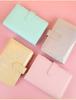 Macaron Glitter Farbe A6 PU Leder DIY Binder Notebook Abdeckungen Tagebuch Bücher Zeitplan Papier Abdeckungen Schule Schreibwaren