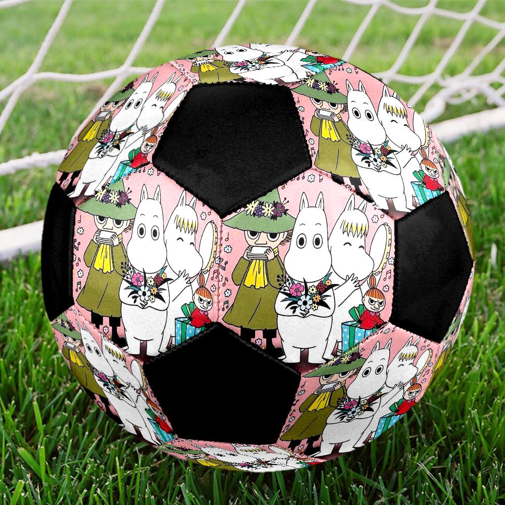 Moomin Theme Size 5 Soccer Ball, Suitable for Both Indoor and Outdoor Matches, a Gift Suitable for Everyone.