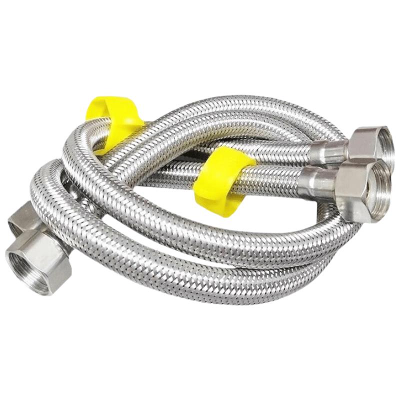 Wenstain 304 Stainless Steel Braided Hot & Cold Water Hose 100cm