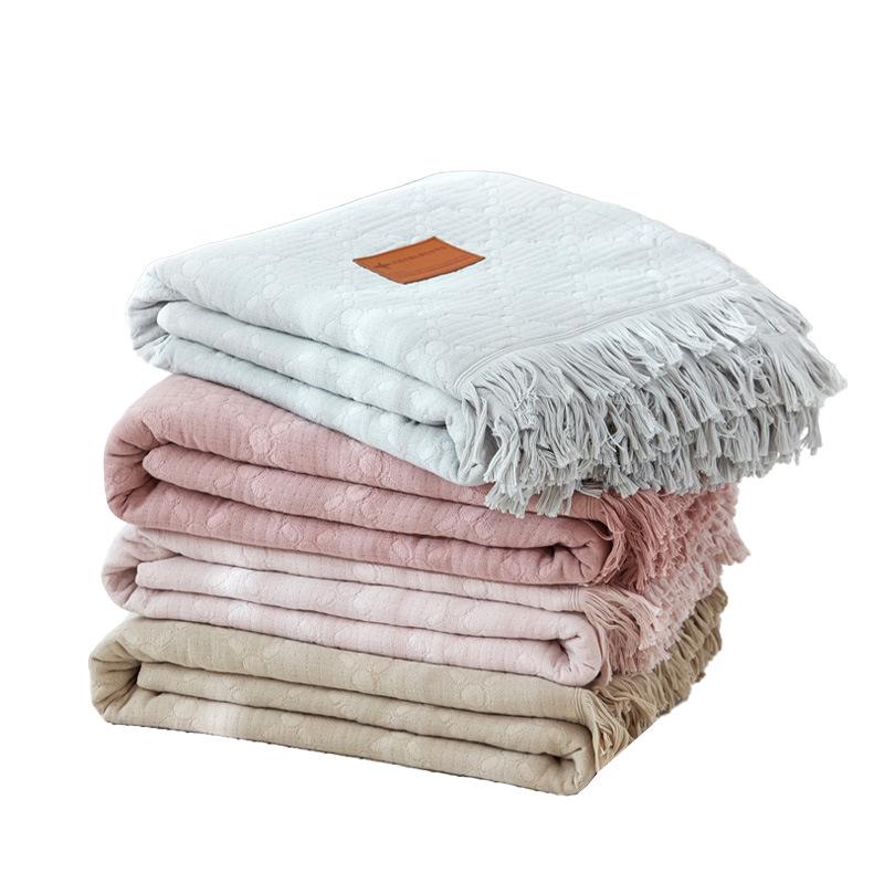 Cotton Tassel Summer Cooling Blanket Single and Double Air Conditioning By All Cotton Summer Nap Blanket