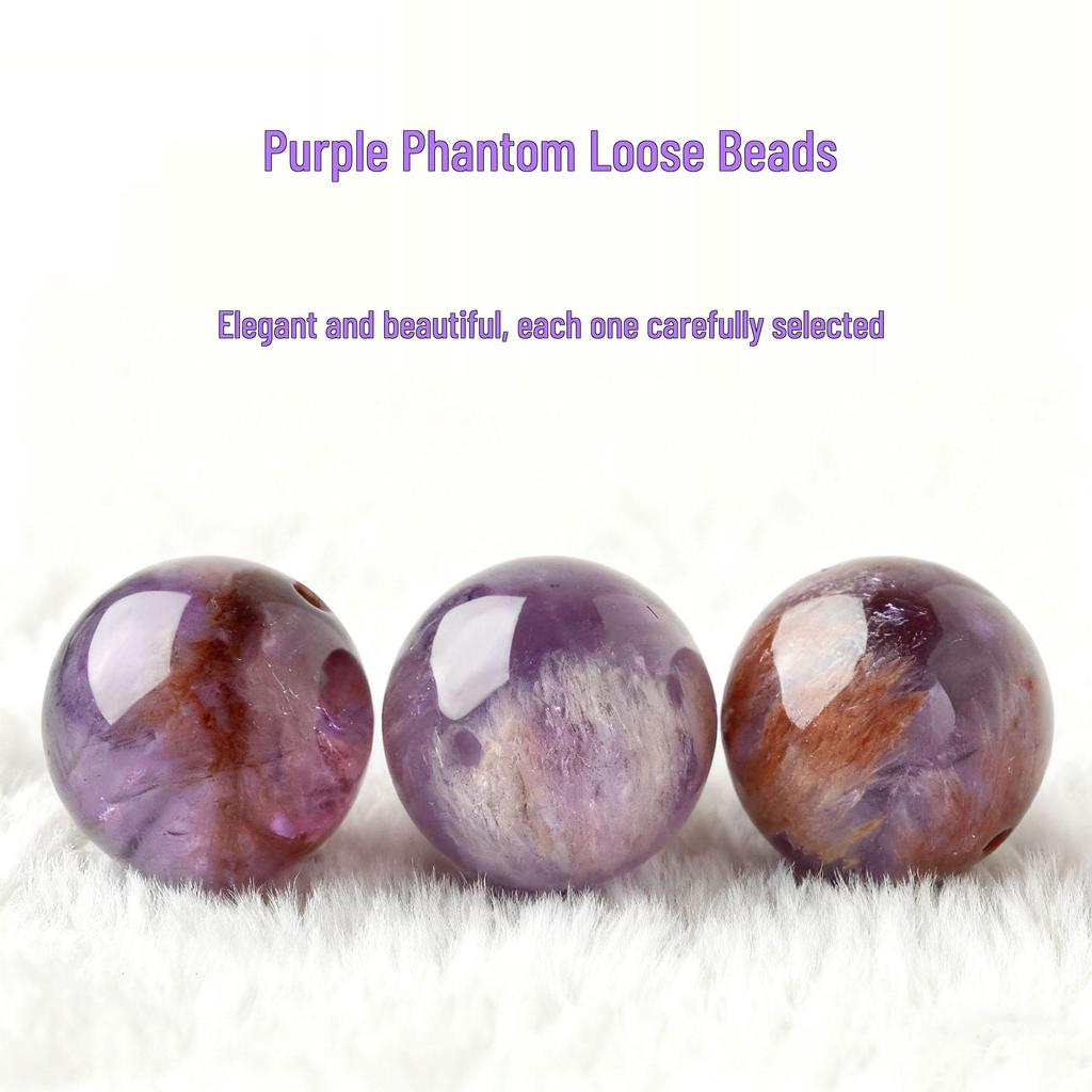 Multi-color Natural Amethyst Ghost Beads Bracelet for Men & Women - DIY Handmade Jewelry