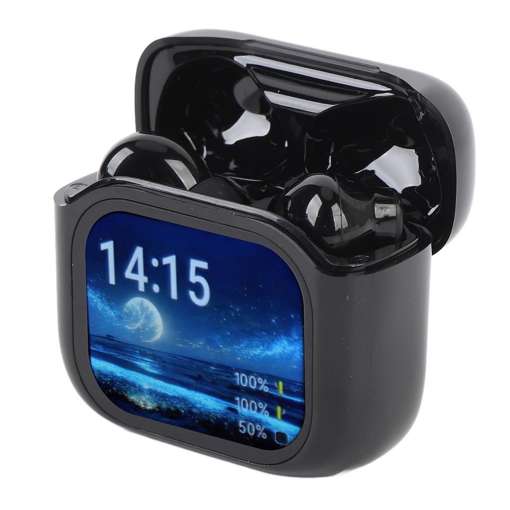 Language Translator Earbuds with Color Touchscreen Charging Case Bluetooth 5.4 ANC Noise Cancelling 140 Languages