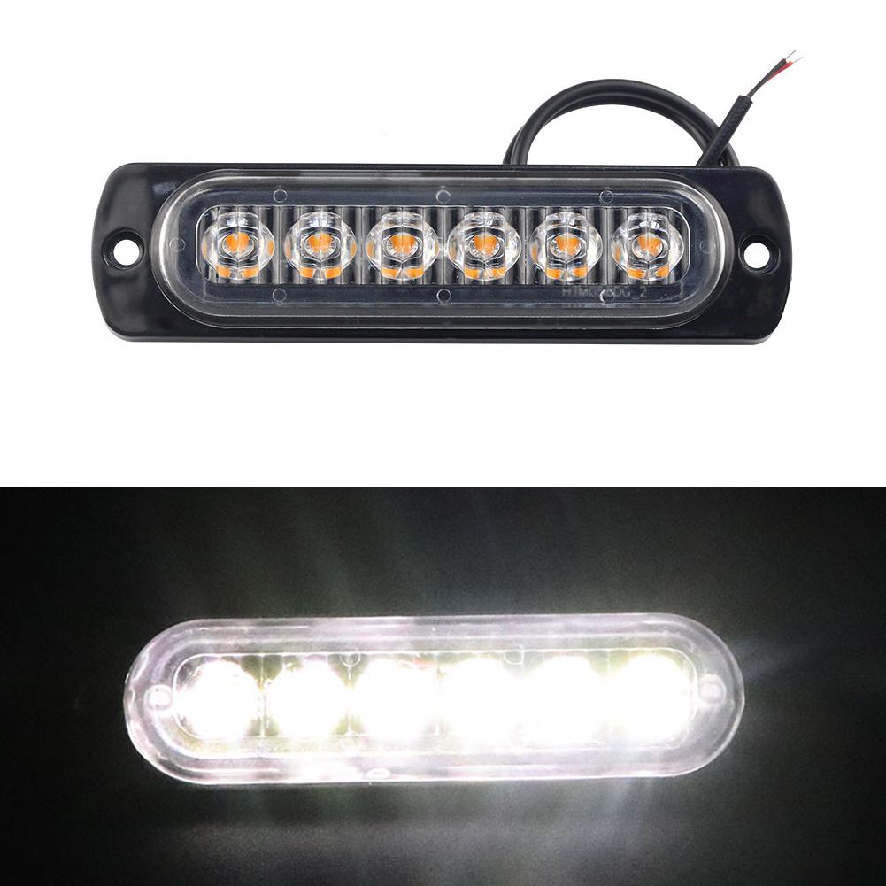 12V 24V 6smd LED Car Side Lights Strobe Warning Light Lightbar Car/motorcycle/truck Flashing Grille Strobe I6S1