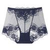Women's Plus Size Lace Seamless High-Waist Briefs - Breathable & Comfortable