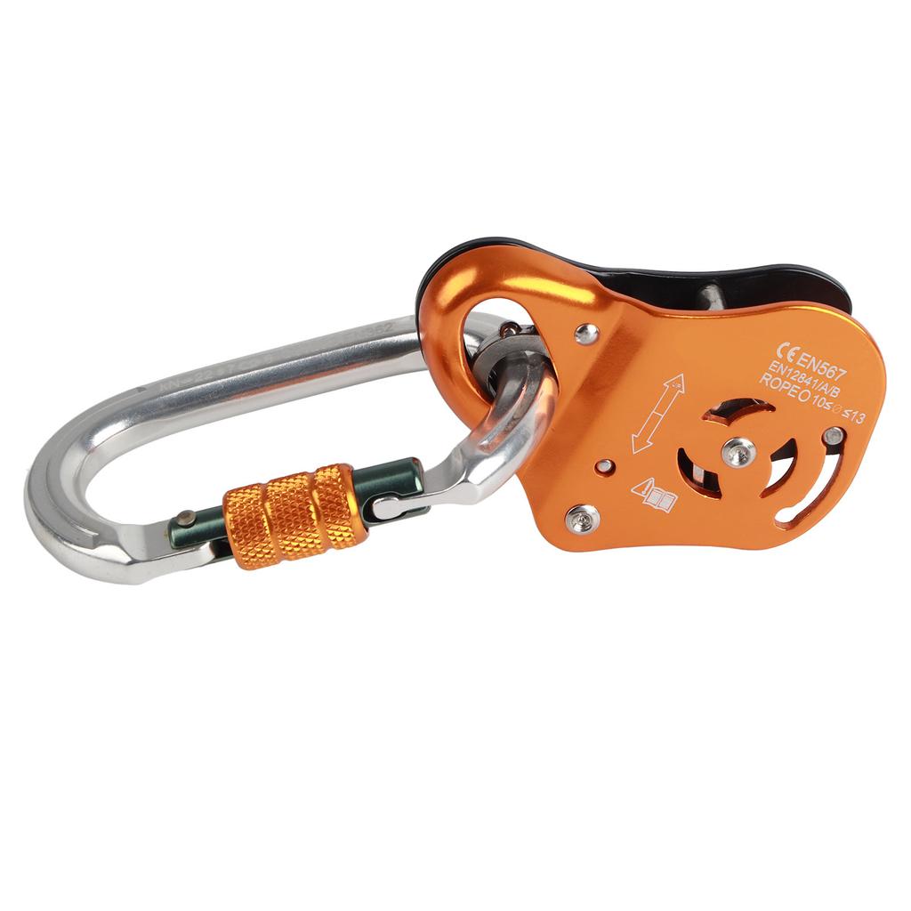 Outdoor Mountaineering Movable Rope Grabber Climbing Self Locking Fall Arrester Descending Protector
