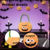 Halloween Candy Bag Goody Bucket Reusable Treat Decoration for Birthday Party