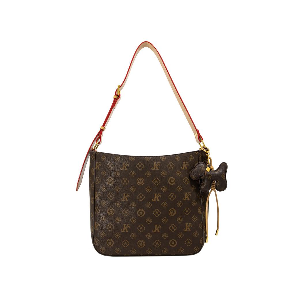 Monica Qiqi 2025 New High-end Presbyopia Shoulder Bag Large-capacity Women's Retro Printed Messenger Bag Bag Bag