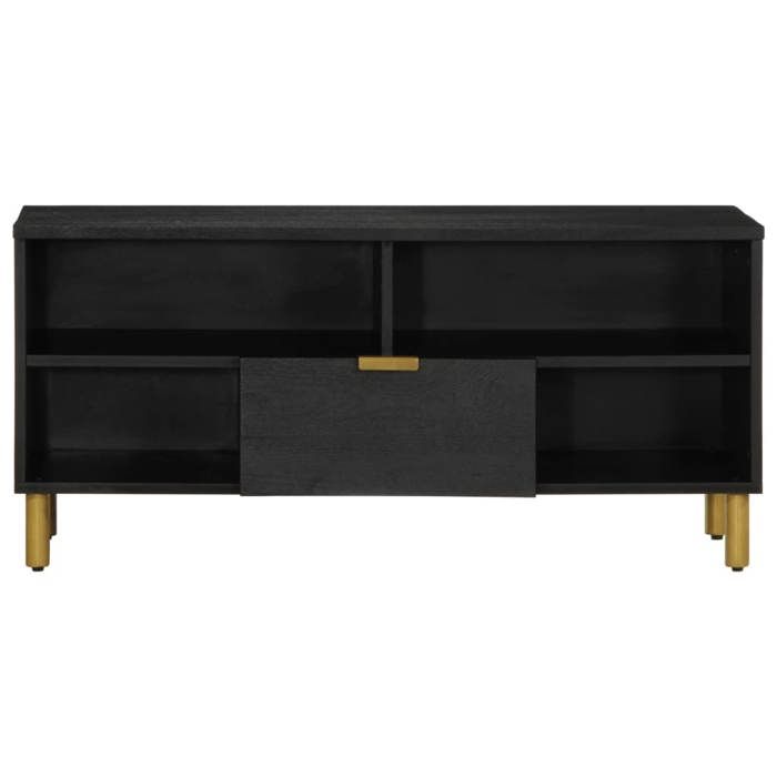 VidaXL TV Stand Black 100x33x46 Cm Engineered Wood, TV Stand, TV Unit, Media Unit, TV Bench, Hi-fi Unit, 4017664