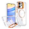 Applicable To OPPO Reno 14F Bright Color Transparent Magnetic Mobile Phone Case A6pro Metal Lens Holder Protective Case