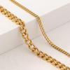 European-American Exaggerated Alloy Cuban Chain Multi-layer Anklet, Niche Design, Women's Simple Style.