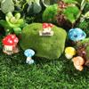 Gift Bonsai Ornament Mini Accessories Mushroom Figurines Gnome Terrarium Miniature Mushroom House Micro Landscape