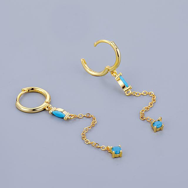 

ANENJERY красочные циркониевые длинные серьги с кисточками или женские висячие серьги, ювелирные изделия для свадебной вечеринки