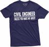 Lustiges Bauingenieur-T-Shirt: Es sei denn, du machst mich wütend. Ingenieur-Humor Spruch-T-Shirt