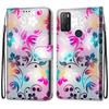 Painted Leather Flip Phone Case For Xiaomi Poco C40 M5S Redmi 9 9A 9C 9T Lion Cat Butterfly Wallet Card Holder Stand Book Cover