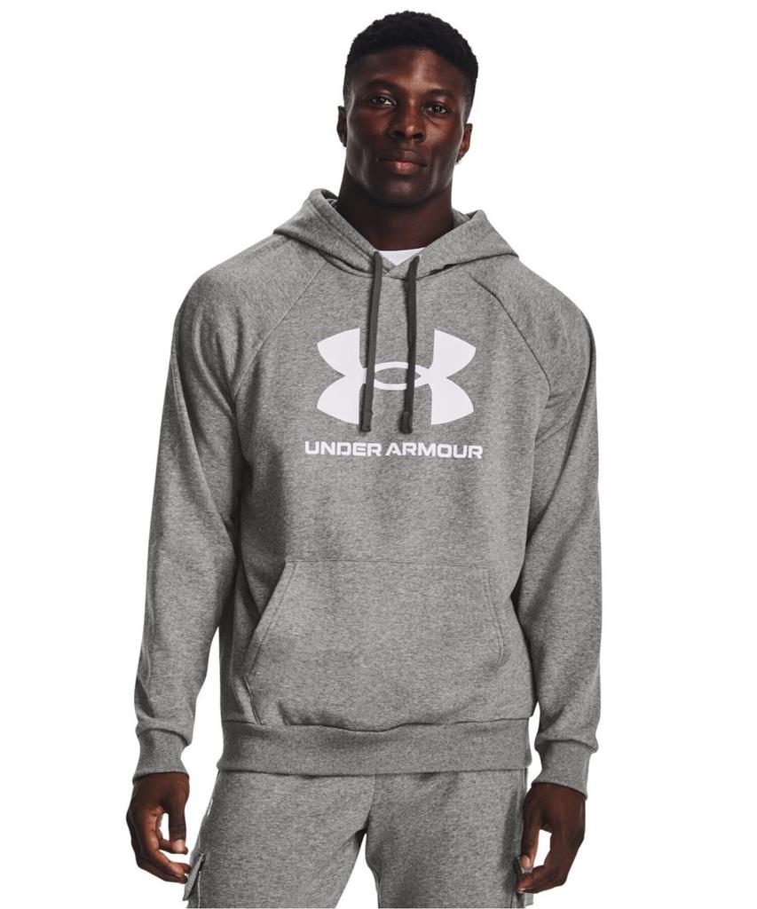 UA Rival Fleece Logo HD Castlerock Light Heather White MD [Under Armor]