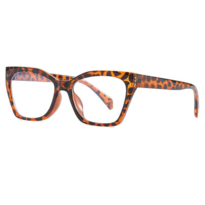 New cat eye anti-blue flat mirror plain street shot Internet celebrity fashion glasses retro flat glasses ultra light