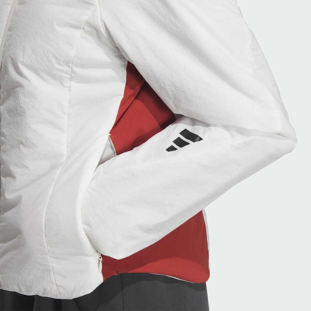 Adidas Sports Lifestyle Series Casual Slim Fit Warm Stand Collar Reversible Jacket Women Jacket Bright-White JM4248