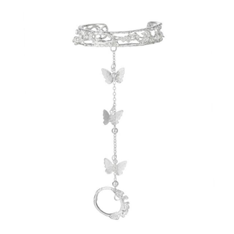 Delicate Rose Vine Bangle Anime Handchain Adjustable Wristband Wrist Accessory Fashionable Handchain Jewlery