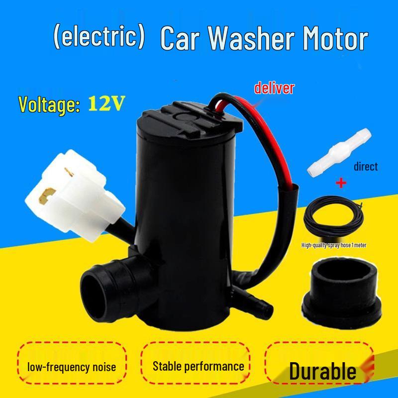 Universal 12V Windshield Washer Motor for Cars, Vans, and Sedans