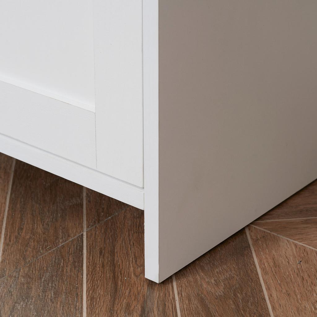 Armadio Dispensa da Cucina con 2 Ante e 2 Ripiani Regolabili 90 x 39,5 x 88 cm
