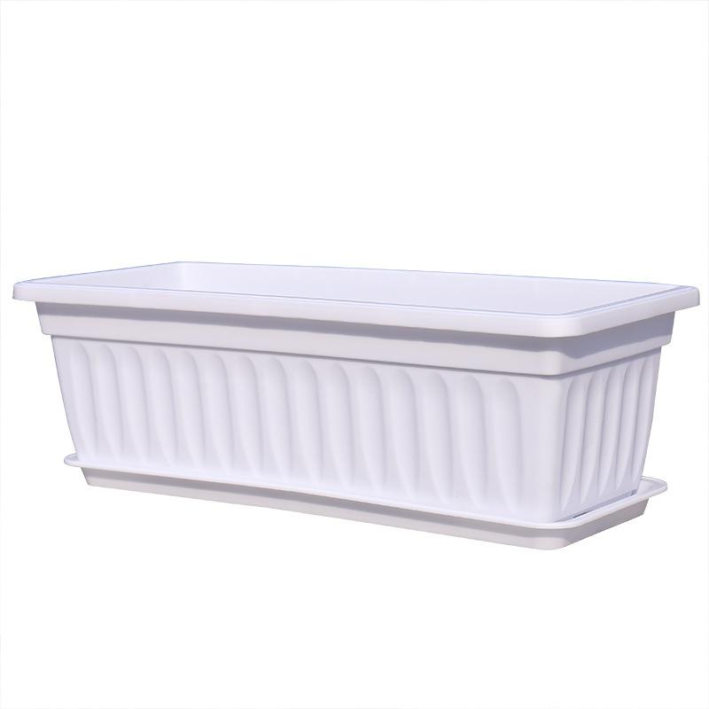 

Thickened Plastic Indoor Flower Pots For Balcony Planting And Containers One Size білий