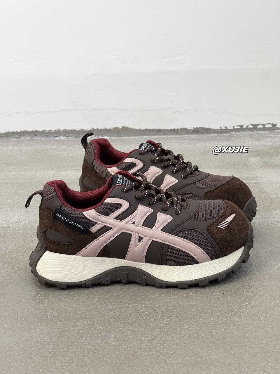 

Four Seasons Versatile Casual Shoes Lightweight and Breathable Leather Mesh Forrest Gump Shoes Women s Sports Jogging Shoes 2025 Autumn New 40 коричневый