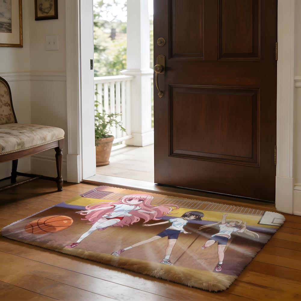 Kwaii Anime Cute RRoKyuBuS Floor Mat Soft Flannel Absorbent Mat Non-Slip Rug Home Bedroom Bathroom