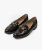 Haruta Women'S Leather Horsebit Loafers 158-D.Brown