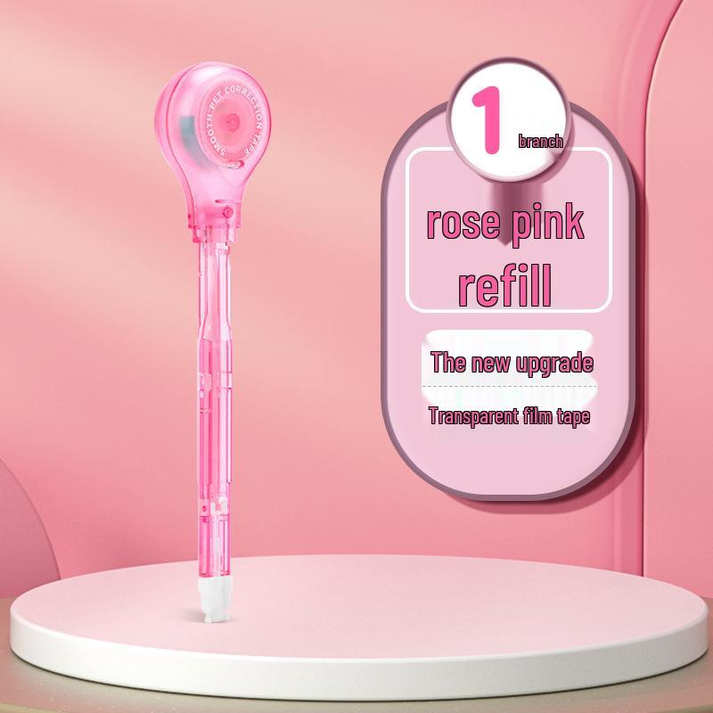 

Корректирующая лента Lepsun в форме ручки со сменным блоком: Студенческое использование, Большая вместимость, Плавное нанесение, Без заеданий, Стильный дизайн