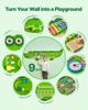 VEVOR Crocodile Activity Wall Busy Board, 9 Activities, Montessori Sensory Wall Panels Toy for Kids Ages 3-12, Interactive Learning Activity Center