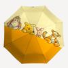 Winnie and Friends Themed Travel Umbrella-8 Ribs Automatic Opening and Closing, Portable Folding Design, Compact and Stylish Umbrella