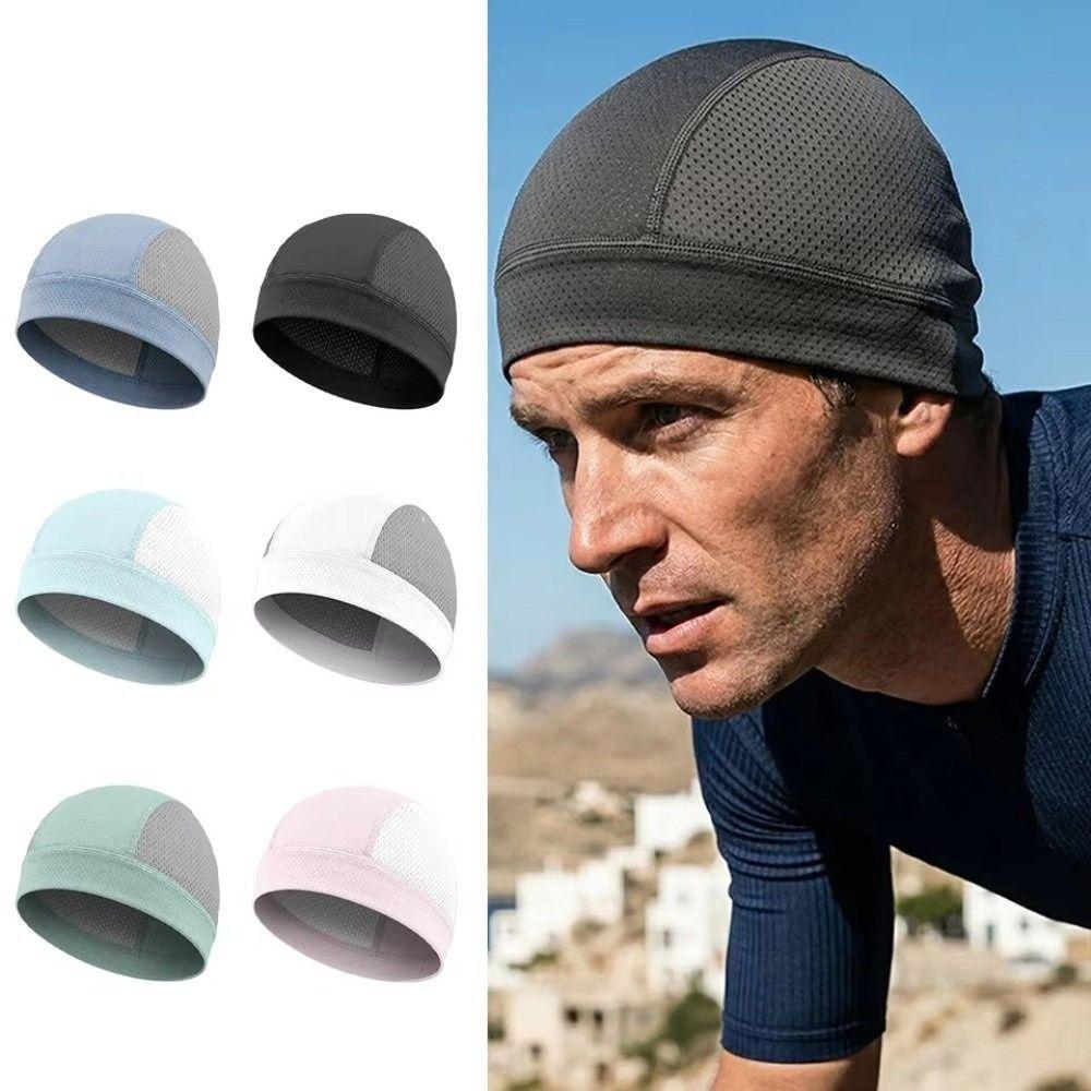 Quick Dry Bicycle Cap Breathable Mesh Helmet Liner Hat Sports Hat Running Cap  Summer Cycling