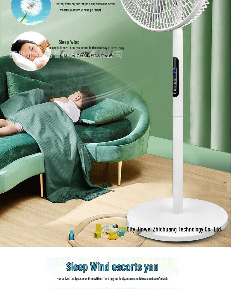 Remote Control Multifunctional 8-Speed Standing Electric Floor Fan—Silent & Powerful Airflow for Home Use