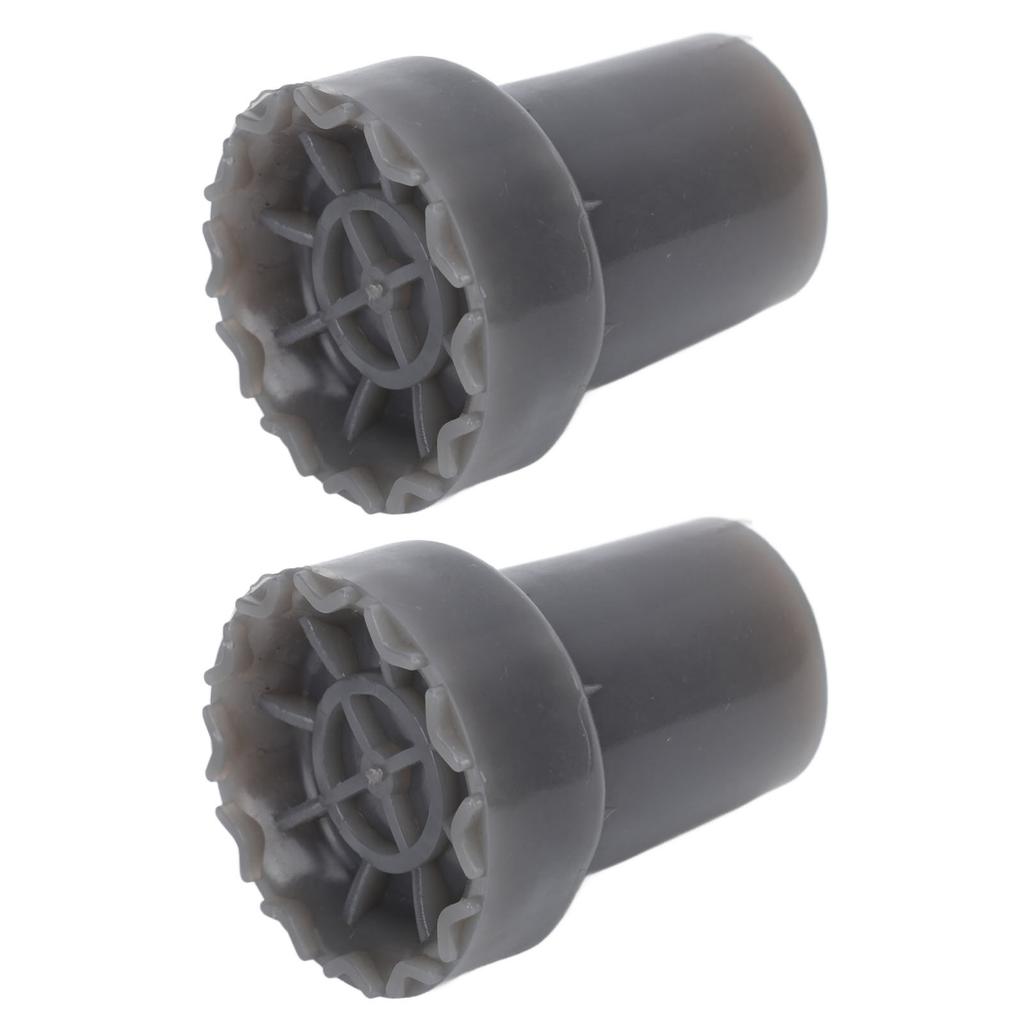 2pcs Crutch Feet Pads Wear Resistant Protective Round Foot Design 360 Degree Rotatable Thickened Rubber Canes Feet