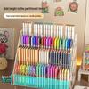 Acrylic Watercolor Pen and Brush Organizer - Large Capacity Desktop Storage Box