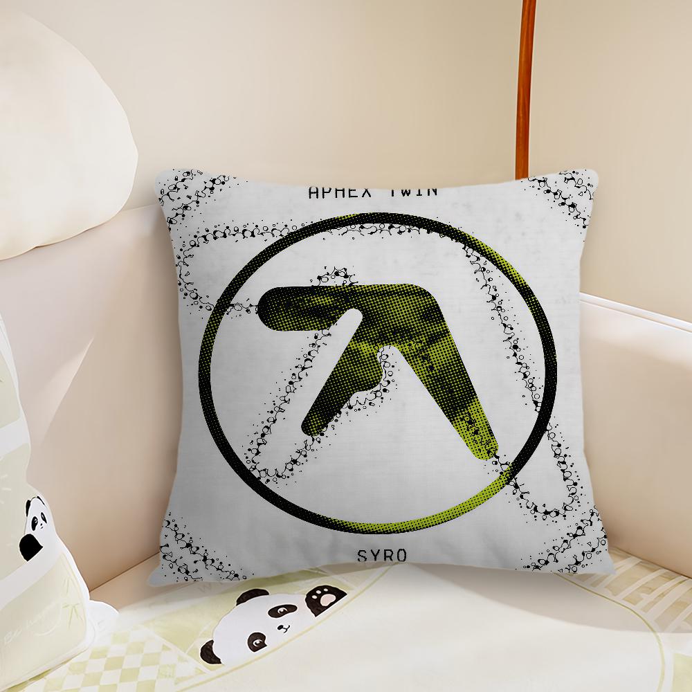 Singer AAphex Twin Cushion Cover Pillow Case Plush Fabric Soft Double Sided Print Sofa Cushion Cover Throw Pillow Covers