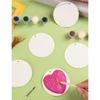 Für Bastelkunst Dekoration Papier- Schaumstofftextur-Papier Mit Malpinseln Und Aufhängedraht(30 Stück), 3D-Kunst-Schwamm papiere für Kinder