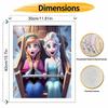 Disney Frozen Anna Elsa DIY Painting Kit Classic Style Home Decor Craft Gift Idea Art Paint Set Wall Hanging Canvas Painting Wall Art