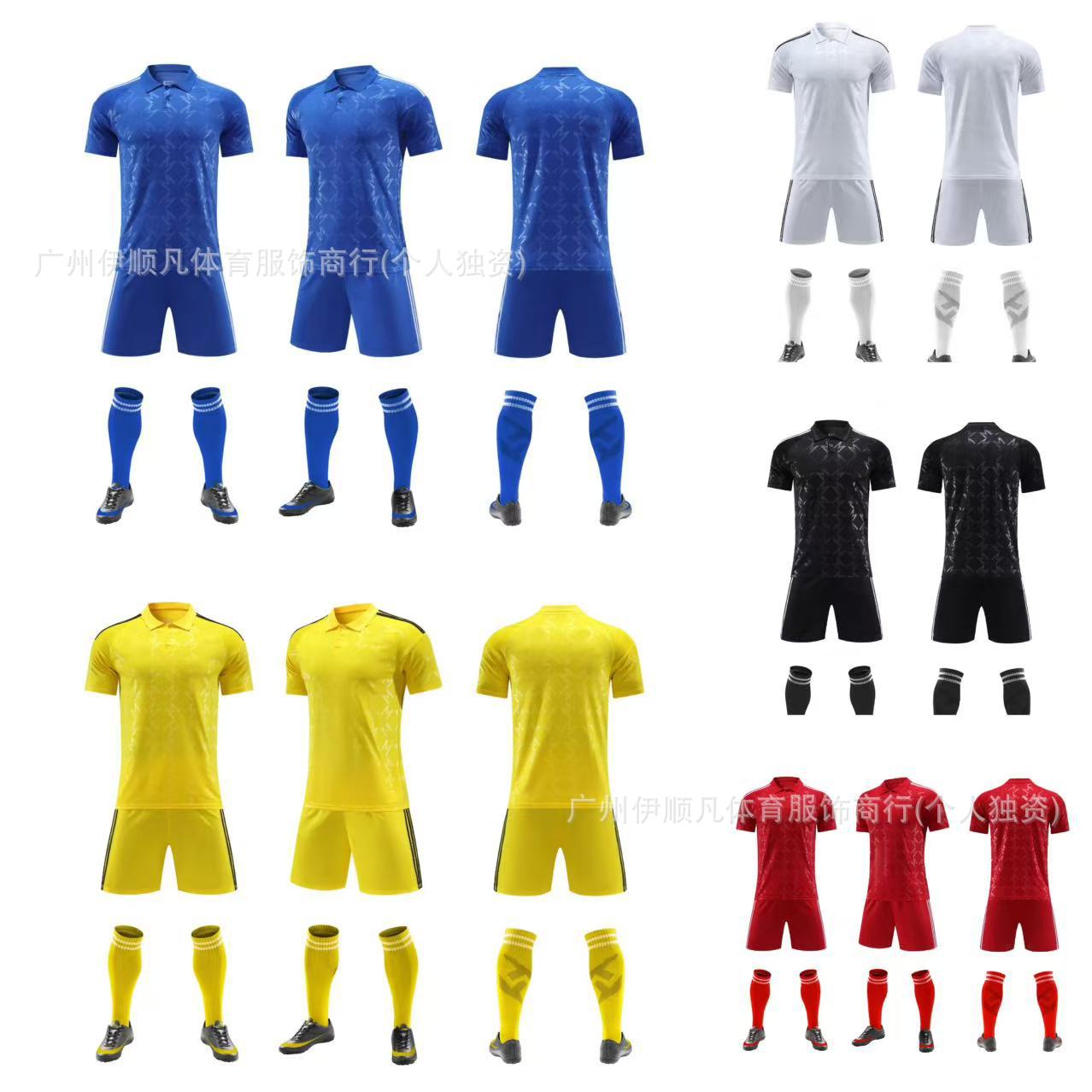 

Factory wholesale football clothing light plate printing personalized short-sleeved competition clothing group buying set cross border S