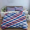 Red, Blue, White Plaid. Bedding Sets Duvet Cover Sets Duvet Covers Pillowcases(1 * Duvet Cover 2 * Pillowcases Without Duvet Insert)