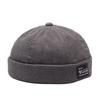 Fashion Hip Hop Beanie Street Hat Casual Corduroy Brimless Docker Cap Adjustable Letter Vintage Dome Hat Outdoor