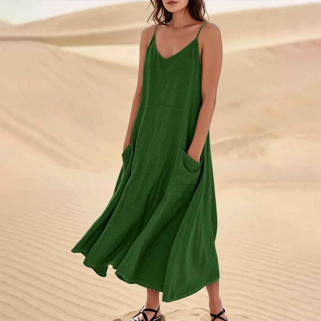 Women's Summer Dress Casual Loose Long Beach Vacation Dresses