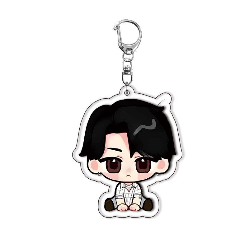 Magic Girl Acrylic Double-Sided Key Ring Anime Character Backpack Charm Cosplay Accessories Dropshipping Beautiful Design