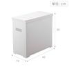 Yamazaki Under-Sink Trash Can with Lid, Set of 2, White, Approx. W19 x D40 x H35cm (Each), Foldable and Portable, Tower, 5335