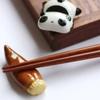 New Household Tools Cute Panda Chopstick Rack Kitchen Table Ceramic Ware Porcelain Spoon Fork Chopsticks Holder Decoration Tools