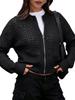 Damen Sommer Reißverschluss Strickjacke: Trendig, Bequem, Vielseitig und Auf Lager