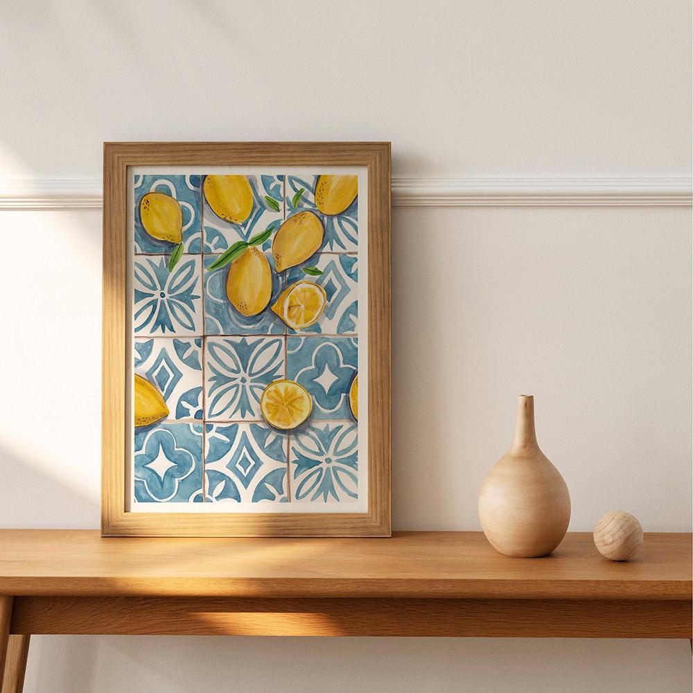 Sicília Degraus Gato Vintage Pintura em Tela Impressão Viagem Tradicional Portugal Poster Mercado de Frutas Limão Imagens Decoração Casa Quarto